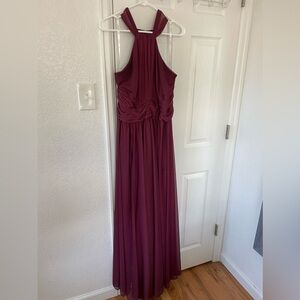 Wine Davids Bridal Bridesmaid dress - size 16